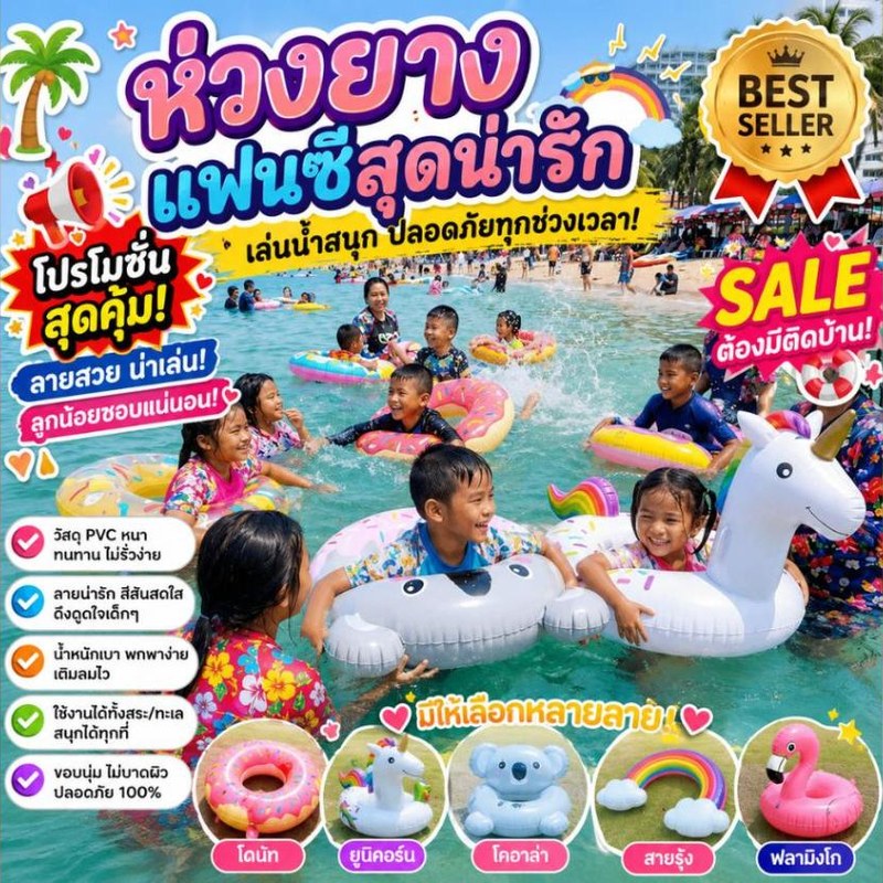 ห่วงยางแฟนซีสุดน่ารัก